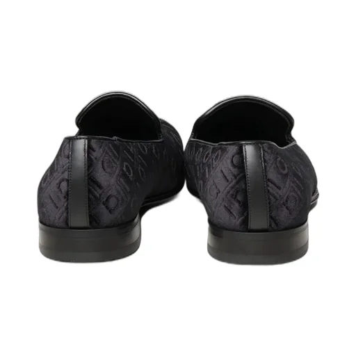 Ferragamo Logo Jacquard Round Toe Loafers