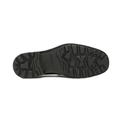 Ferragamo Gancini Plaque Loafers