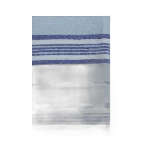 Ferragamo Logo Embroidered Striped Frayed Scarf