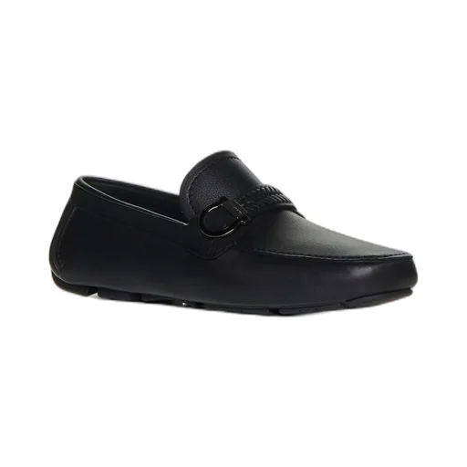 Ferragamo Logo-Engraved Slip-On Loafers