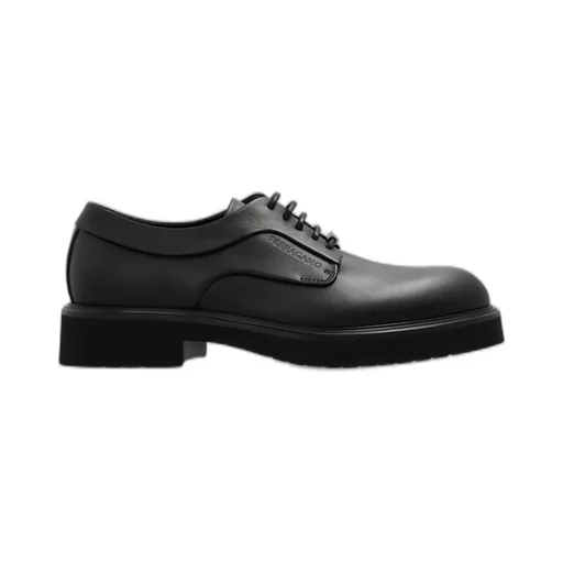 Ferragamo Logo-Embossed Lace-Up Derby Shoes