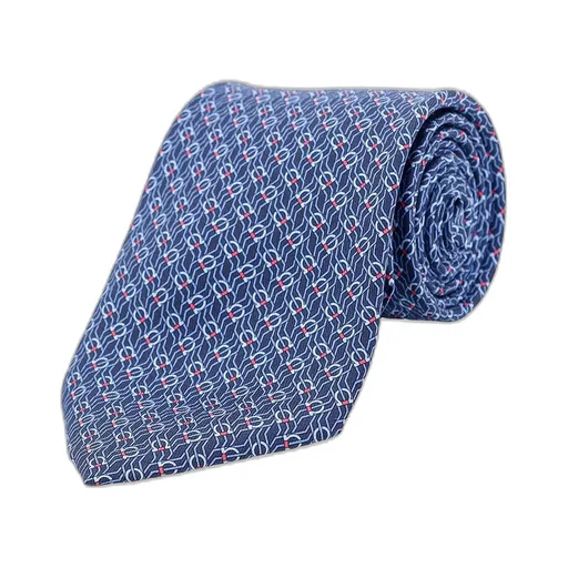 Ferragamo Tetris-Printed Pointed-Tip Tie