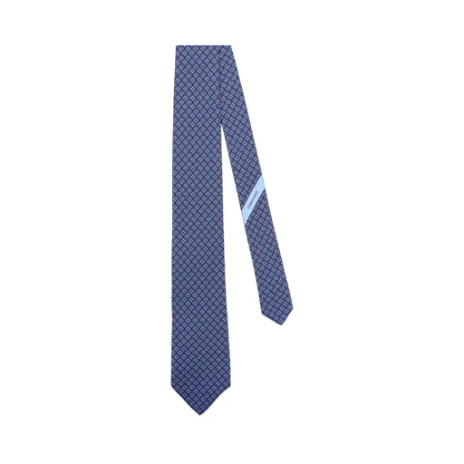 Ferragamo Tetris-Printed Pointed-Tip Tie