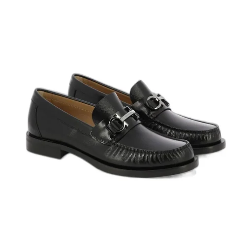 Ferragamo Gancini Detailed Slip-On Loafers