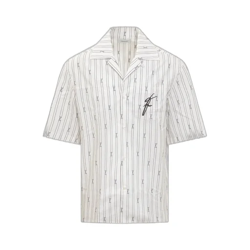 Ferragamo Bowling Collar Short Sleeved Shirt