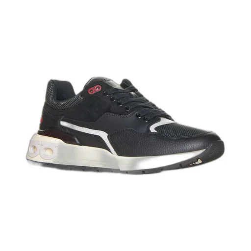 Ferragamo Gancini Eyelet Low Cut Sneakers