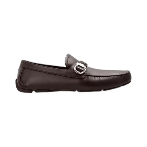 Ferragamo Logo-Engraved Slip-On Loafers