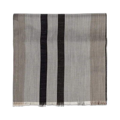 Ferragamo Striped Fringed-Edge Scarf