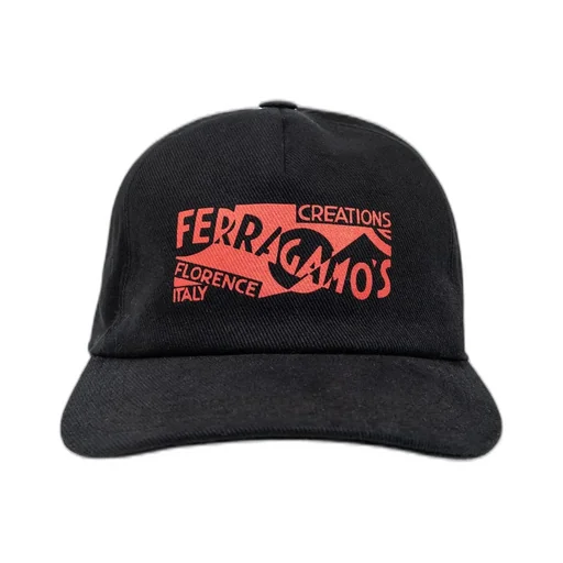 Ferragamo Logo Printed Baseball Cap