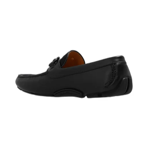 Ferragamo Gancini Plaque Driver Loafers