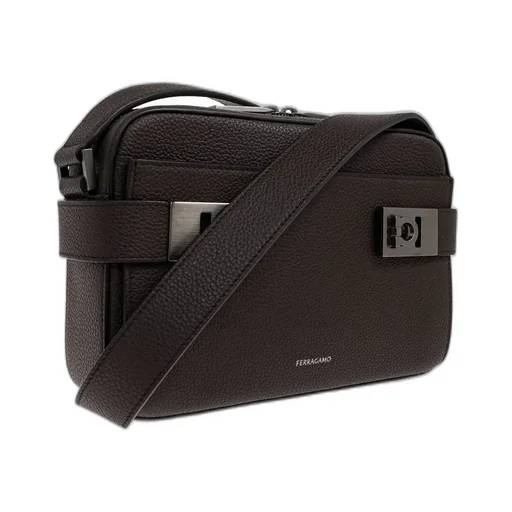 Ferragamo Gancini Buckle East-West Crossbody Bag