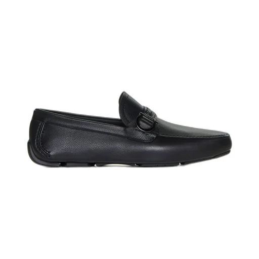 Ferragamo Logo-Engraved Slip-On Loafers