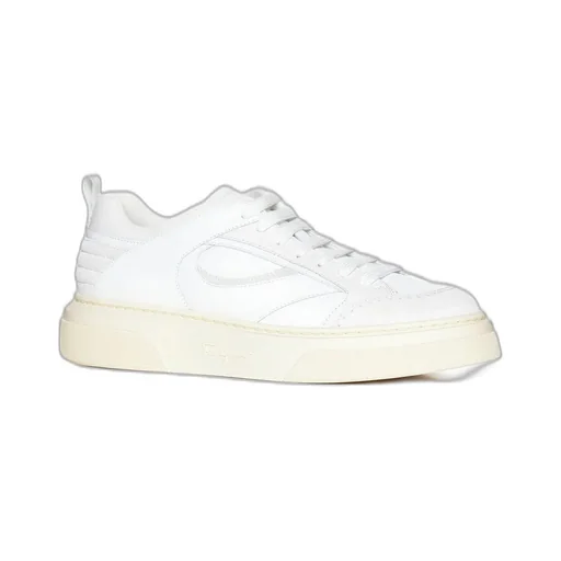 Ferragamo Panelled Lace-Up Sneakers