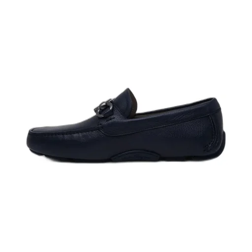 Ferragamo Gancini Plaque Loafers