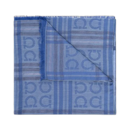 Ferragamo Graphic-Printed Fringed Scarf