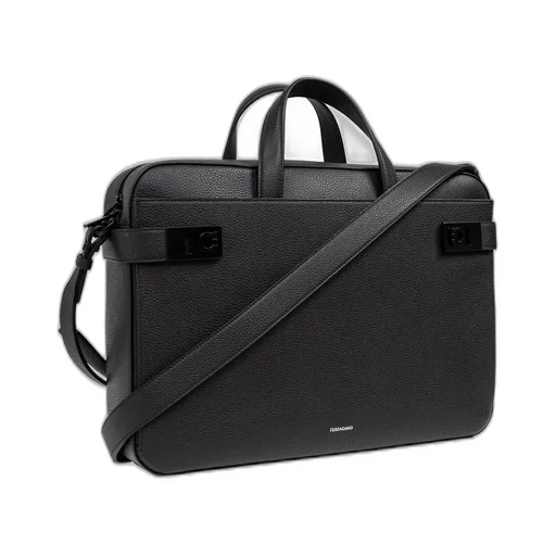 Ferragamo Gancini-Buckle Zipped Briefcase