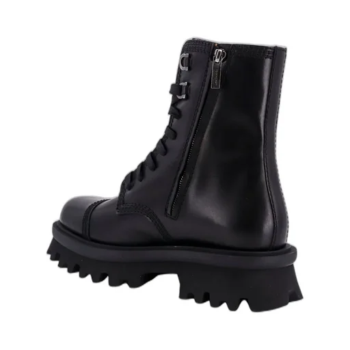 Ferragamo Chunky-Sole Lace-Up Ankle Boots