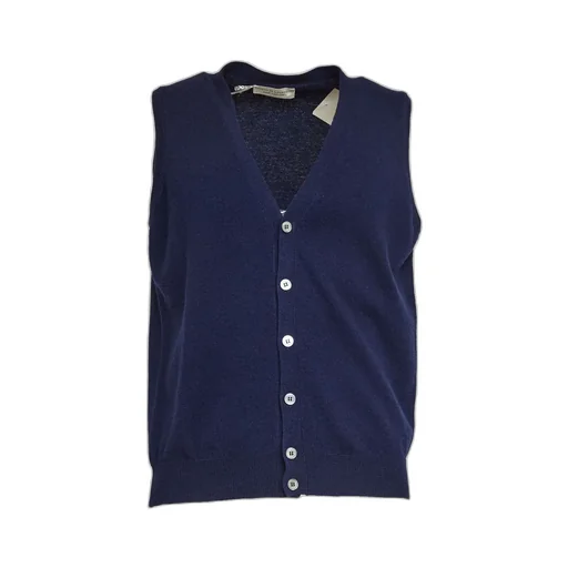 Filippo De Laurentiis Buttoned V-Neck Knitwear