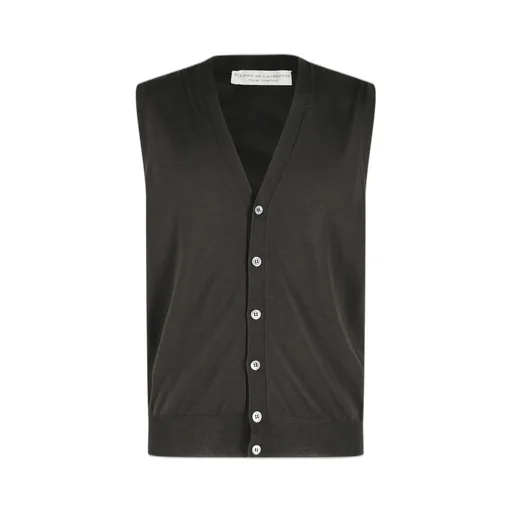 Filippo De Laurentiis Buttoned Merino Gilet
