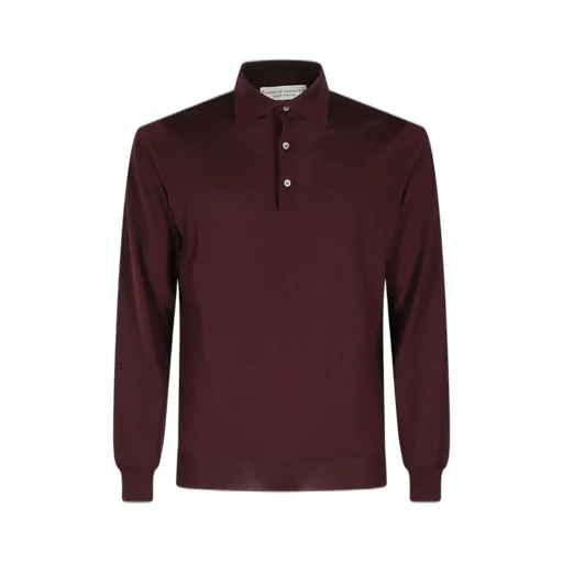 Filippo De Laurentiis Merino Long-Sleeve Polo Shirt
