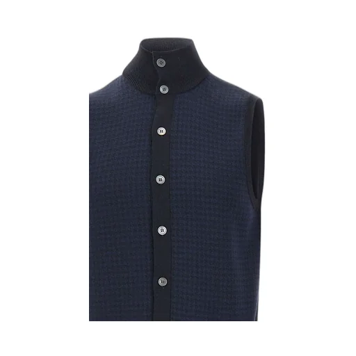 Filippo De Laurentiis Houndstooth Knit Vest