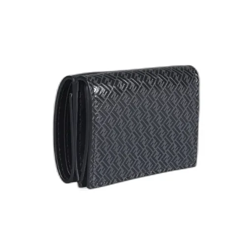 Fendi Logo Detailed Tri-Fold Wallet