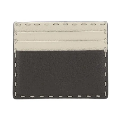Fendi Selleria Stitch Detailed Card Holder