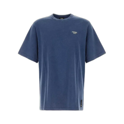 Fendi Logo Lettering Crewenck T-Shirt