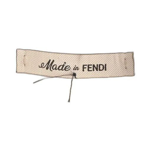 Fendi Logo Plaque Straight-Leg Tailored Pants