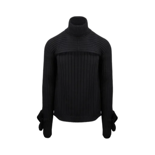 Fendi Turtleneck Rib-Knit Sweater