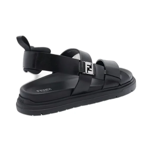 Fendi Ff Interwoven Bands Sandals
