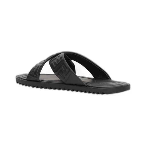 Fendi Ff Logo Embossed Sandals