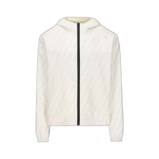 Fendi Ff Printed Hooded Reversible Jacket