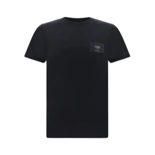 Fendi Logo Patch Crewneck T-Shirt