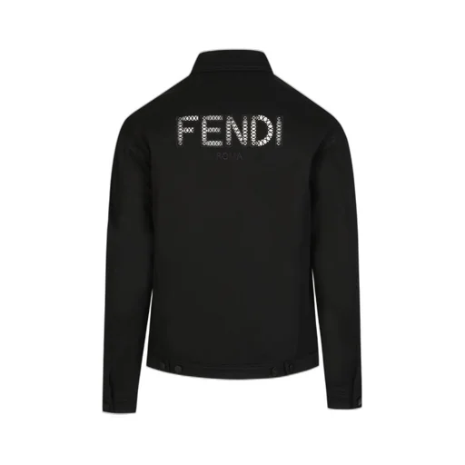 Fendi Roma Logo Denim Jacket
