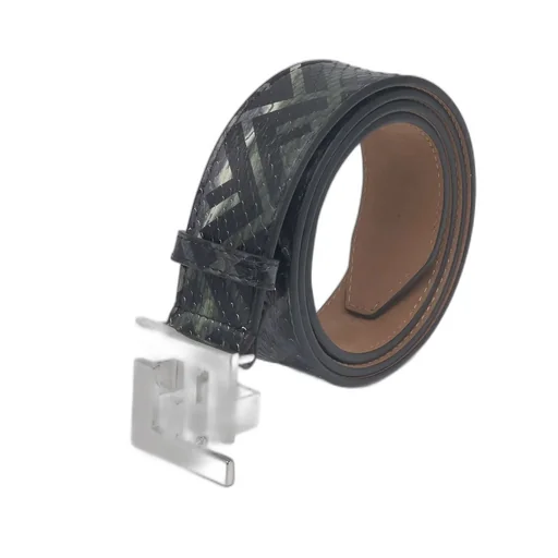 Fendi Ff Buckle Patterned Belt