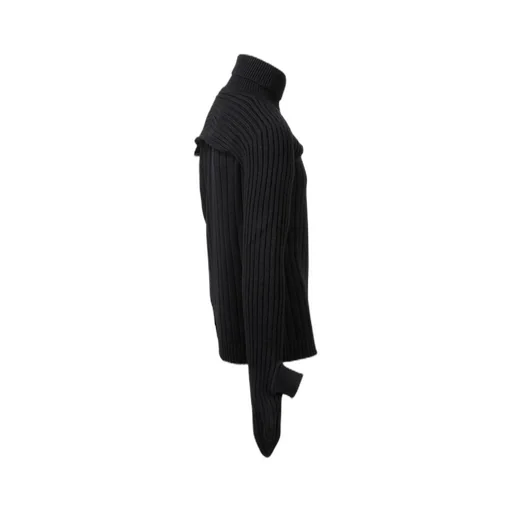 Fendi Turtleneck Rib-Knit Sweater