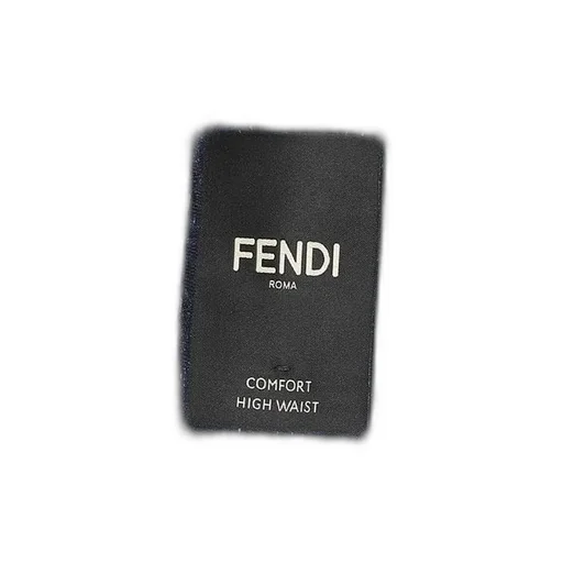 Fendi Straight-Leg Topstitched Long Jeans