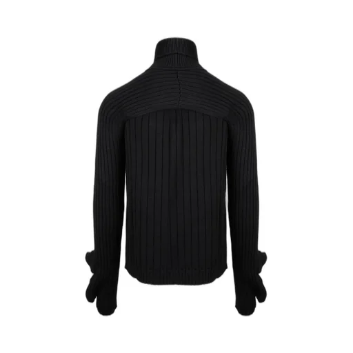 Fendi Turtleneck Rib-Knit Sweater