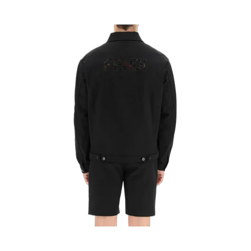 Fendi Roma Logo Denim Jacket