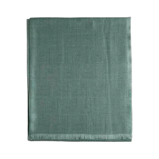 Fendi All-Over Ff Motif Frayed-Edge Scarf