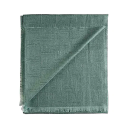 Fendi All-Over Ff Motif Frayed-Edge Scarf