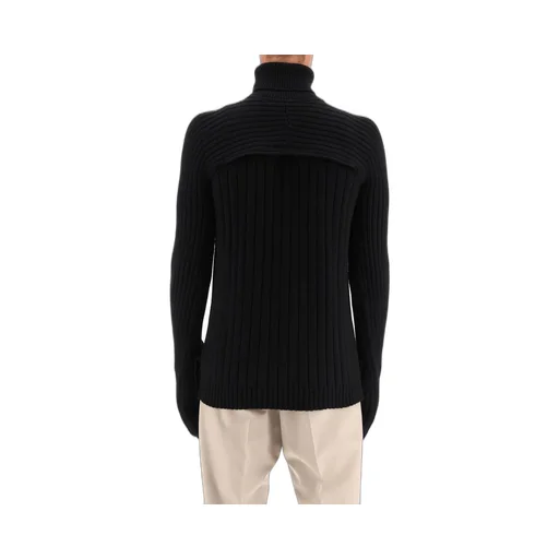 Fendi Turtleneck Rib-Knit Sweater