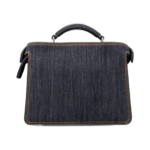 Fendi Peekaboo Iseeu Mini Denim Tote Bag