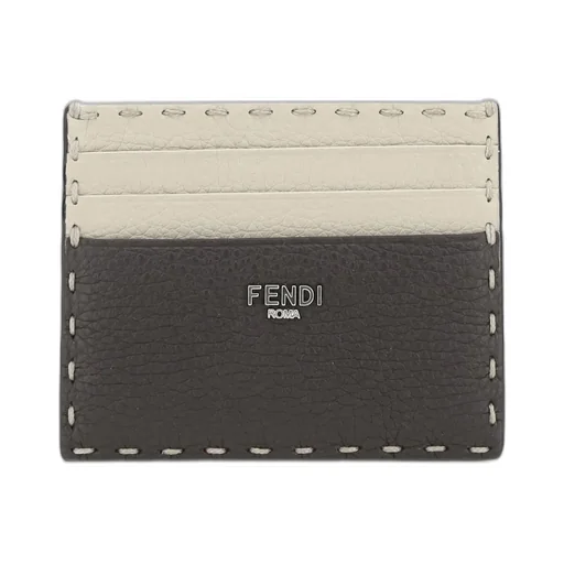 Fendi Selleria Stitch Detailed Card Holder
