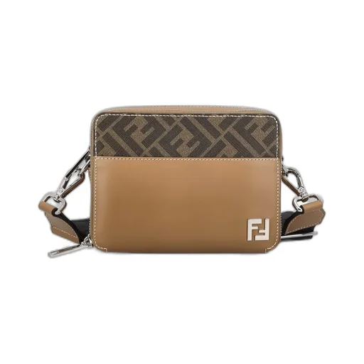 Fendi Logo Plaque Zipped Camera Case