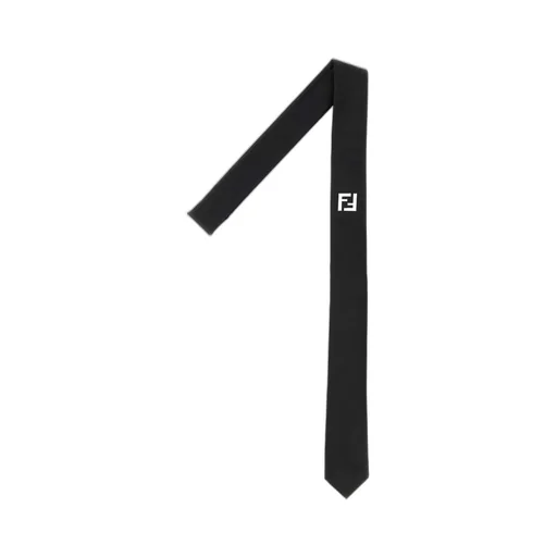 Fendi Ff Detailed Pointed-Tip Tie