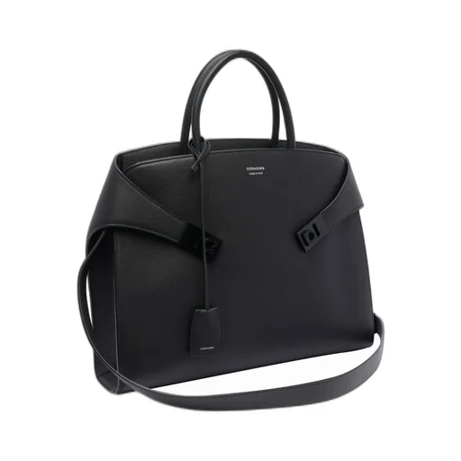 Ferragamo Hug Logo Printed Briefcase