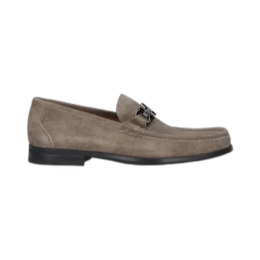 Ferragamo Gancini Buckle Loafers