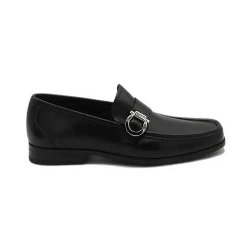 Ferragamo Gancini-Plaque Slip-On Loafers